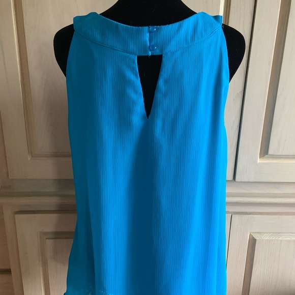 NWOT AB Studio Turquoise Summer Top - Picture 3 of 6